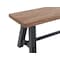 Alaterre Furniture Adam 48"L Solid Wood Bench ANAD04RNB - alternate 3